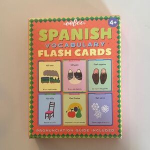 eeBoo Spanish Vocabulary Flash Cards